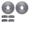 6502-47319 Brake Rotors w/5000 Advanced Brake Pads Kit, 2007-2015 GM, Position: Rear - image 1