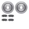 6502-47326 Brake Rotors w/5000 Advanced Brake Pads Kit, 2015-2019 GM, Position: Rear - image 1