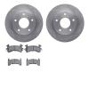 6502-48104 Brake Rotors w/5000 Advanced Brake Pads Kit, 1979-1985 GM, Position: Rear - image 1