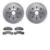 6502-48192 Brake Rotors w/5000 Advanced Brake Pads Kit, 1993-2005 Multiple Makes/Models, Position: Front - image 1