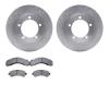 6502-48195 Brake Rotors w/5000 Advanced Brake Pads Kit, 1994-2005 Multiple Makes/Models, Position: Front - image 1