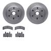 6502-48207 Brake Rotors w/5000 Advanced Brake Pads Kit, 1994-2002 GM, Position: Front - image 1