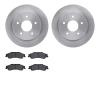 6502-48213 Brake Rotors w/5000 Advanced Brake Pads Kit, 1997-2005 GM, Position: Rear - image 1