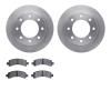 6502-48238 Brake Rotors w/5000 Advanced Brake Pads Kit, 2003-2017 GM, Position: Rear - image 1