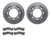 6502-48258 Brake Rotors w/5000 Advanced Brake Pads Kit, 2001-2010 GM, Position: Rear - image 1