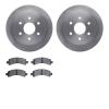 6502-48279 Brake Rotors w/5000 Advanced Brake Pads Kit, 2003-2005 GM, Position: Rear - image 1