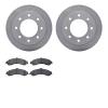 6502-48283 Brake Rotors w/5000 Advanced Brake Pads Kit, 2005-2005 GM, Position: Rear - image 1