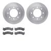 6502-48301 Brake Rotors w/5000 Advanced Brake Pads Kit, 2001-2017 GM, Position: Front - image 1