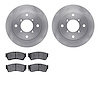 6502-50007 Brake Rotors w/5000 Advanced Brake Pads Kit, 1989-2001 GM, Position: Front - image 1