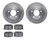 6502-52025 Brake Rotors w/5000 Advanced Brake Pads Kit, 1990-1990 GM, Position: Rear - image 1