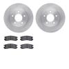 6502-52031 Brake Rotors w/5000 Advanced Brake Pads Kit, 1992-1998 GM, Position: Rear - image 1