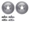 6502-52043 Brake Rotors w/5000 Advanced Brake Pads Kit, 1998-2002 GM, Position: Rear - image 1