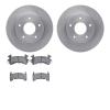 6502-52054 Brake Rotors w/5000 Advanced Brake Pads Kit, 1978-1981 GM, Position: Rear - image 1