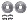 6502-52057 Brake Rotors w/5000 Advanced Brake Pads Kit, 1984-1988 GM, Position: Rear - image 1