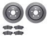 6502-52091 Brake Rotors w/5000 Advanced Brake Pads Kit, 2008-2017 GM, Position: Rear - image 1