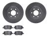 6502-52115 Brake Rotors w/5000 Advanced Brake Pads Kit, 2006-2009 GM, Position: Rear - image 1
