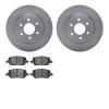 6502-52118 Brake Rotors w/5000 Advanced Brake Pads Kit, 2006-2006 GM, Position: Rear - image 1