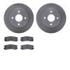 6502-53010 Brake Rotors w/5000 Advanced Brake Pads Kit, 1991-1998 GM, Position: Rear - image 1