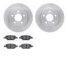 6502-53031 Brake Rotors w/5000 Advanced Brake Pads Kit, 2004-2012 GM, Position: Rear - image 1
