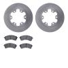 6502-54229 Brake Rotors w/5000 Advanced Brake Pads Kit, Fits Select Ford/Lincoln/Mercury/Mazda, Position: Rear - image 1