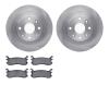 6502-54234 Brake Rotors w/5000 Advanced Brake Pads Kit, 1994-2003 Ford/Lincoln/Mercury/Mazda, Position: Rear - image 1