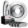 6502-54238 Brake Rotors w/5000 Advanced Brake Pads Kit, Fits Select Ford/Lincoln/Mercury/Mazda, Position: Front - image 1
