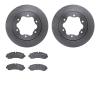 6502-54239 Brake Rotors w/5000 Advanced Brake Pads Kit, Fits Select Ford/Lincoln/Mercury/Mazda, Position: Rear - image 1