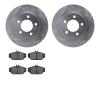 6502-54302 Brake Rotors w/5000 Advanced Brake Pads Kit, 1993-1993 Ford/Lincoln/Mercury/Mazda, Position: Front - image 1