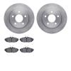 6502-54315 Brake Rotors w/5000 Advanced Brake Pads Kit, 1993-1998 Ford/Lincoln/Mercury/Mazda, Position: Rear - image 1