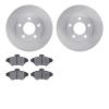 6502-54321 Brake Rotors w/5000 Advanced Brake Pads Kit, 1994-1998 Ford/Lincoln/Mercury/Mazda, Position: Front - image 1