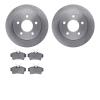 6502-54330 Brake Rotors w/5000 Advanced Brake Pads Kit, 1994-2004 Ford/Lincoln/Mercury/Mazda, Position: Rear - image 1