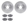 6502-54338 Brake Rotors w/5000 Advanced Brake Pads Kit, 1996-2007 Ford/Lincoln/Mercury/Mazda, Position: Front - image 1