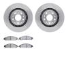 6502-54402 Brake Rotors w/5000 Advanced Brake Pads Kit, 2005-2009 Ford/Lincoln/Mercury/Mazda, Position: Front - image 1