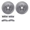 6502-55025 Brake Rotors w/5000 Advanced Brake Pads Kit, 1968-1970 Ford/Lincoln/Mercury/Mazda, Position: Front - image 1