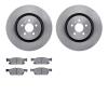 6502-55033 Brake Rotors w/5000 Advanced Brake Pads Kit, Fits Select Ford/Lincoln/Mercury/Mazda, Position: Front - image 1