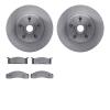 6502-55034 Brake Rotors w/5000 Advanced Brake Pads Kit, 1968-1973 Ford/Lincoln/Mercury/Mazda, Position: Front - image 1