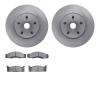 6502-55037 Brake Rotors w/5000 Advanced Brake Pads Kit, 1970-1972 Ford/Lincoln/Mercury/Mazda, Position: Front - image 1