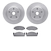 6502-55052 Brake Rotors w/5000 Advanced Brake Pads Kit, 1974-1980 Ford/Lincoln/Mercury/Mazda, Position: Front - image 1