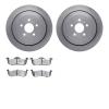 6502-55053 Brake Rotors w/5000 Advanced Brake Pads Kit, 2013-2016 Ford/Lincoln/Mercury/Mazda, Position: Rear - image 1