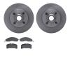 6502-55055 Brake Rotors w/5000 Advanced Brake Pads Kit, 1978-1982 Ford/Lincoln/Mercury/Mazda, Position: Front - image 1