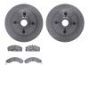 6502-55063 Brake Rotors w/5000 Advanced Brake Pads Kit, 1979-1981 Ford/Lincoln/Mercury/Mazda, Position: Front - image 1