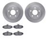 6502-55071 Brake Rotors w/5000 Advanced Brake Pads Kit, 1986-1992 Ford/Lincoln/Mercury/Mazda, Position: Rear - image 1
