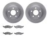 6502-55081 Brake Rotors w/5000 Advanced Brake Pads Kit, 1986-1992 Ford/Lincoln/Mercury/Mazda, Position: Front - image 1