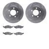 6502-55107 Brake Rotors w/5000 Advanced Brake Pads Kit, 1991-1993 Ford/Lincoln/Mercury/Mazda, Position: Front - image 1