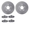 6502-55117 Brake Rotors w/5000 Advanced Brake Pads Kit, 1990-1992 Ford/Lincoln/Mercury/Mazda, Position: Rear - image 1
