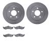 6502-55144 Brake Rotors w/5000 Advanced Brake Pads Kit, 1991-1992 Ford/Lincoln/Mercury/Mazda, Position: Front - image 1