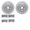 6502-55153 Brake Rotors w/5000 Advanced Brake Pads Kit, 1965-1967 Ford/Lincoln/Mercury/Mazda, Position: Front - image 1
