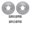 6502-55159 Brake Rotors w/5000 Advanced Brake Pads Kit, 1967-1967 Ford/Lincoln/Mercury/Mazda, Position: Front - image 1