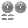 6502-56020 Brake Rotors w/5000 Advanced Brake Pads Kit, 1978-1978 Ford/Lincoln/Mercury/Mazda, Position: Front - image 1