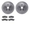 6502-56028 Brake Rotors w/5000 Advanced Brake Pads Kit, 1972-1973 Ford/Lincoln/Mercury/Mazda, Position: Front - image 1